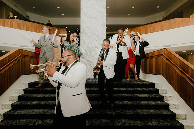 The Plush Brass Section — trumpet, saxophone and trombone