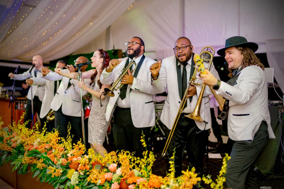 Plush Party Band performing
